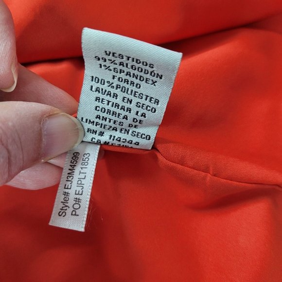 Eliza J Dress Womens 6 Red Print Fit & Flare Pockets Sleeveless Back Zip Lined - Picture 11 of 16